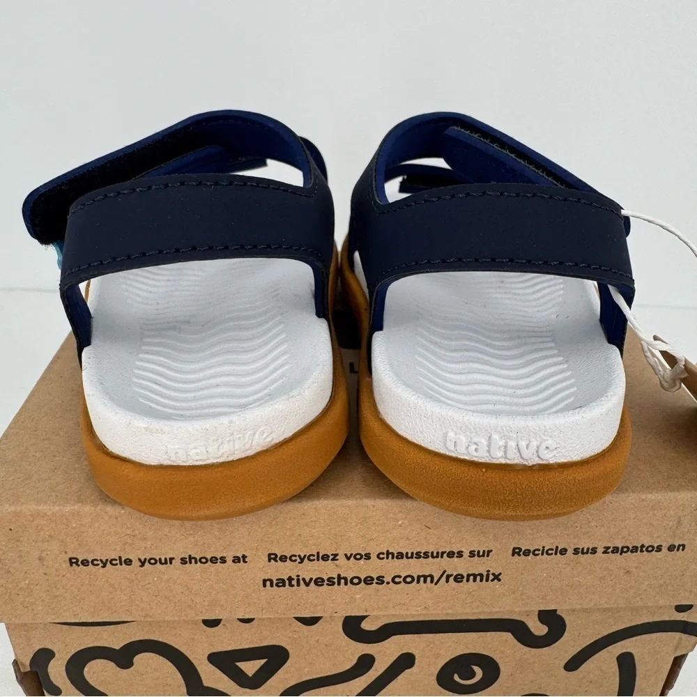 Toddler Native Charley Strap Sandals‎ Blue Size C4 (12-18 Months) Summer